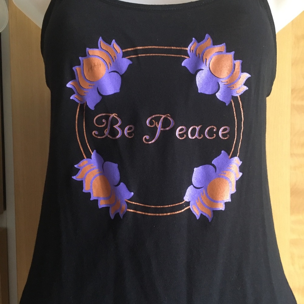 Lot of 2: Medium ‘Be Peace’ Yoga Camisoles